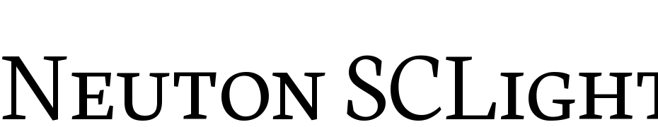 Neuton SC Light cкачати шрифт безкоштовно